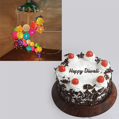 "Cake and Diyas - code C08 - Click here to View more details about this Product
